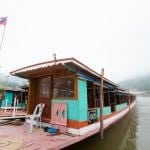 Cruise ship in Laos Pakbeng