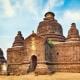 Le-myet-hna Temple in Mrauk U. Myanmar.