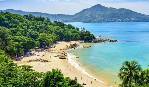 Laem Singh Beach, Located in Phuket, Thailand.